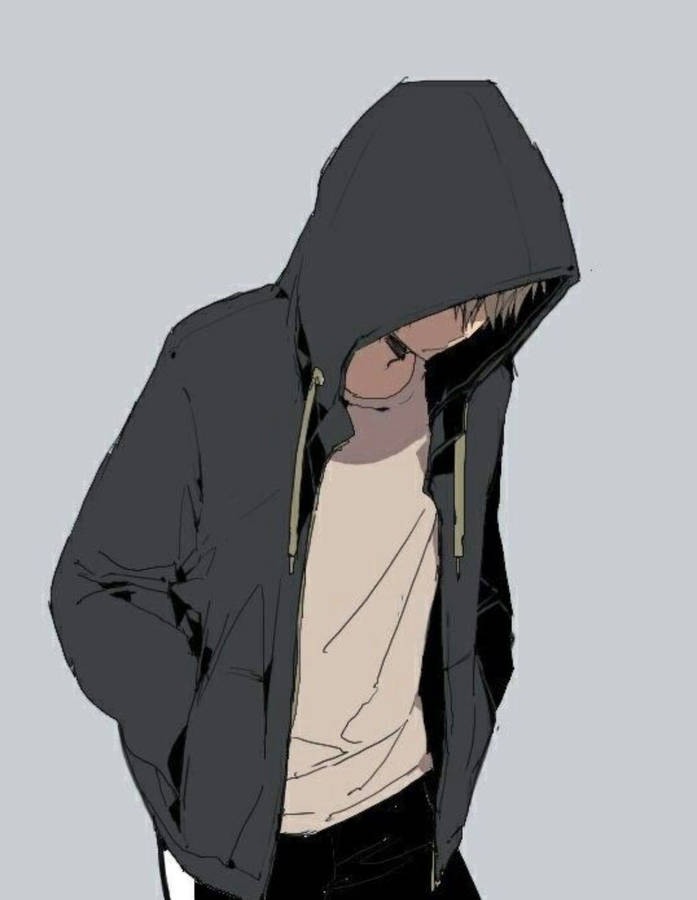 Sad boy anime hoodie on sale