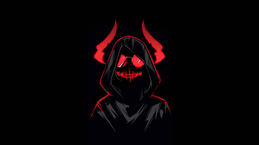 Hoodie With Devil Horns Wallpaper