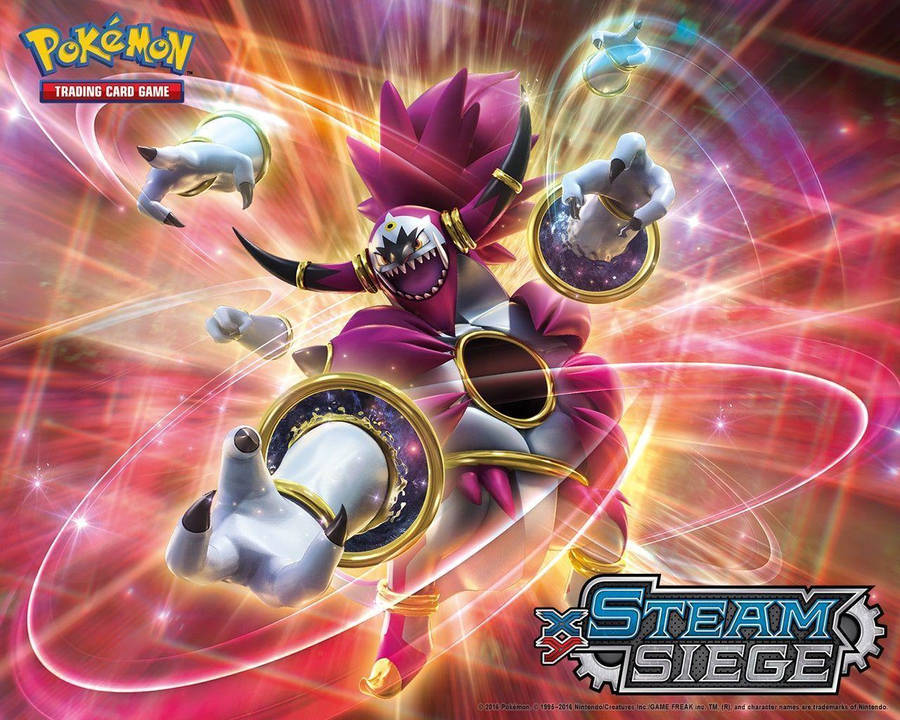 Hoopa Unleashing Power - Pokémon Tcg Art Wallpaper