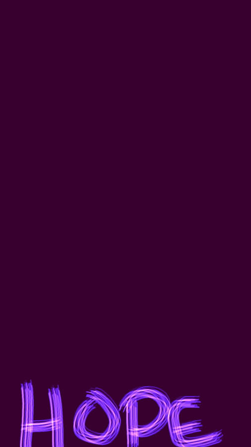 Hope Dark Purple Wallpaper