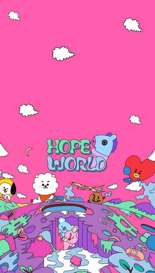 Hope World Bt21 Wallpaper