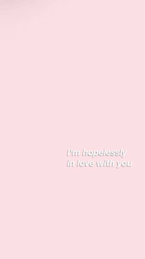 Hopeless Love Aesthetic Wallpaper