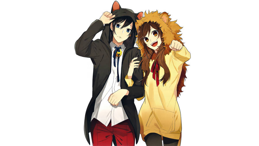 Horimiya In Animal Costume Wallpaper