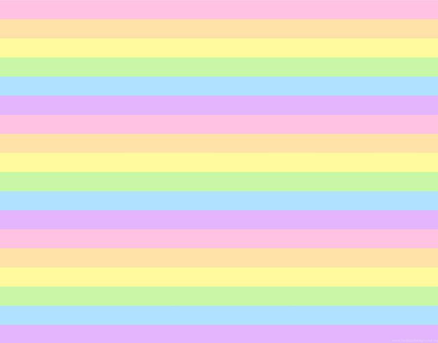 Horizontal Stripes Cute Pastel Colors Wallpaper