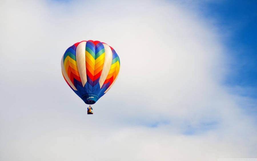 Hot Air Balloon Above Albuquerque Wallpaper