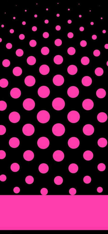 Hot Pink Aesthetic Dots Wallpaper