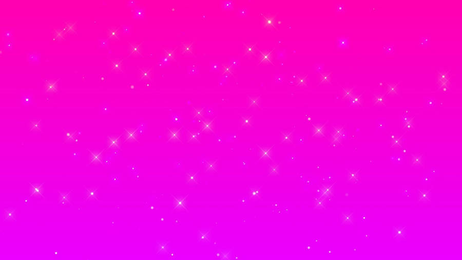 Hot Pink Gradient Starry Sky Wallpaper