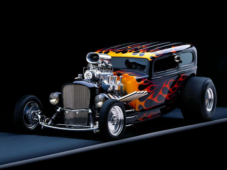 Hot Rod Theme Presentation Wallpaper