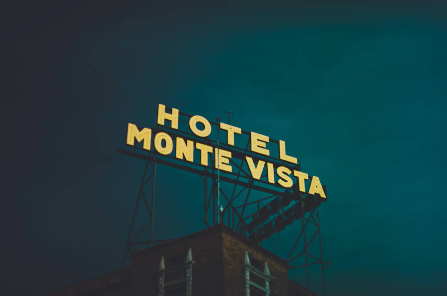 Hotel Monte Vista Sign Wallpaper