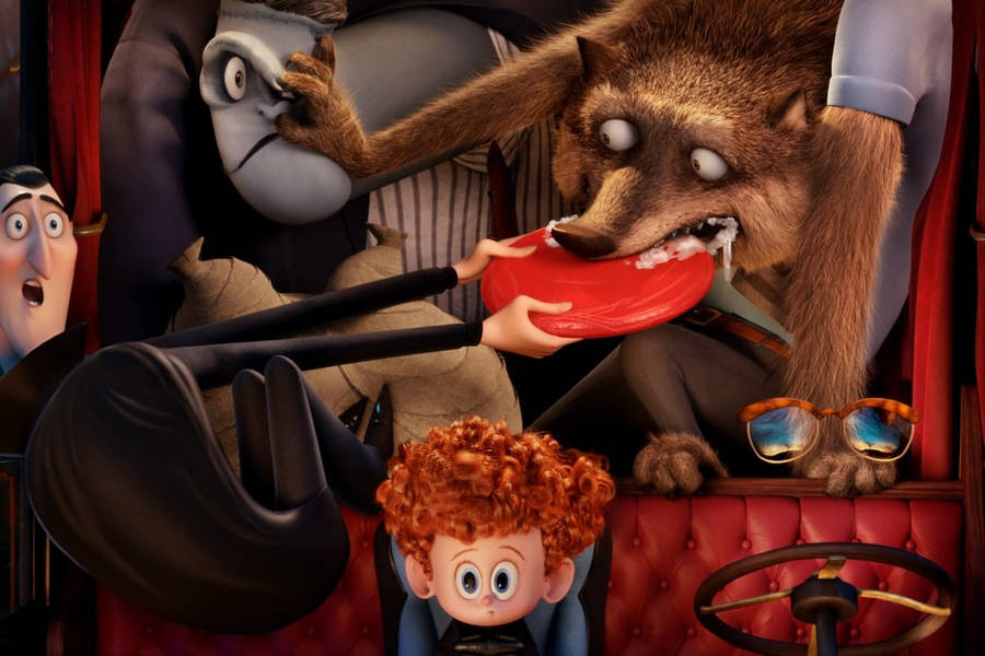 Hotel Transylvania 2 Characters In A Carriage Wallpaper