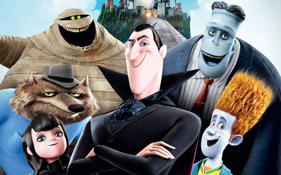 Hotel Transylvania Cast Group Shot Wallpaper