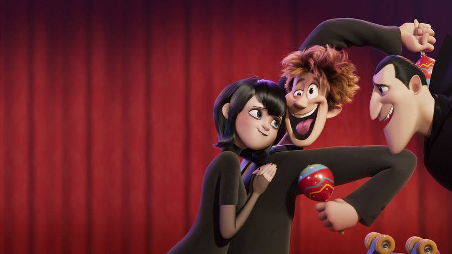 Hotel Transylvania Red Curtain Wallpaper