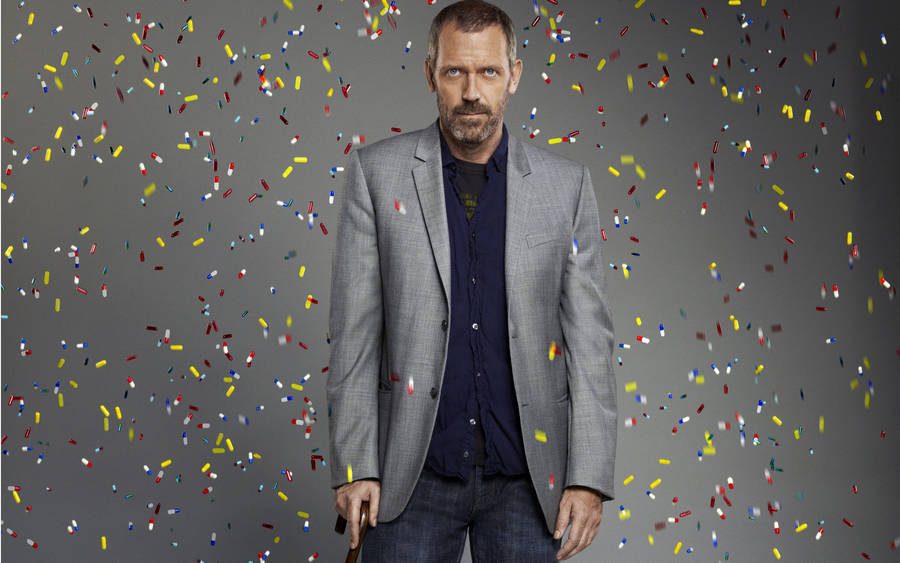 House Md Pill Confetti Wallpaper