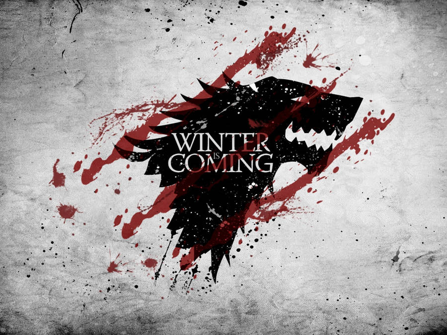 House Stark Sigil Blood Art Wallpaper