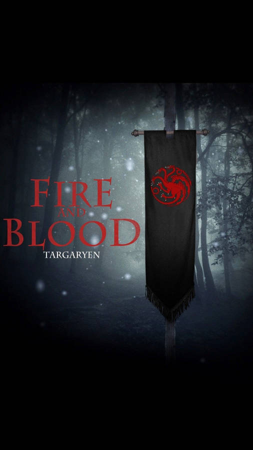 House Targaryen Digital Art Banner Wallpaper