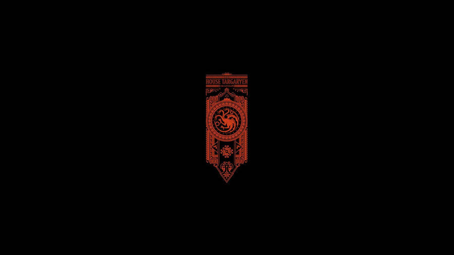House Targaryen Red Banner Wallpaper