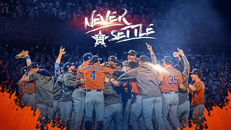 Houston Astros Team Photograph Wallpaper