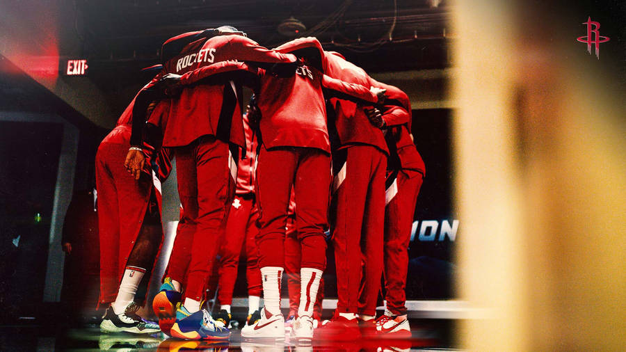 Houston Rockets Group Hug Wallpaper