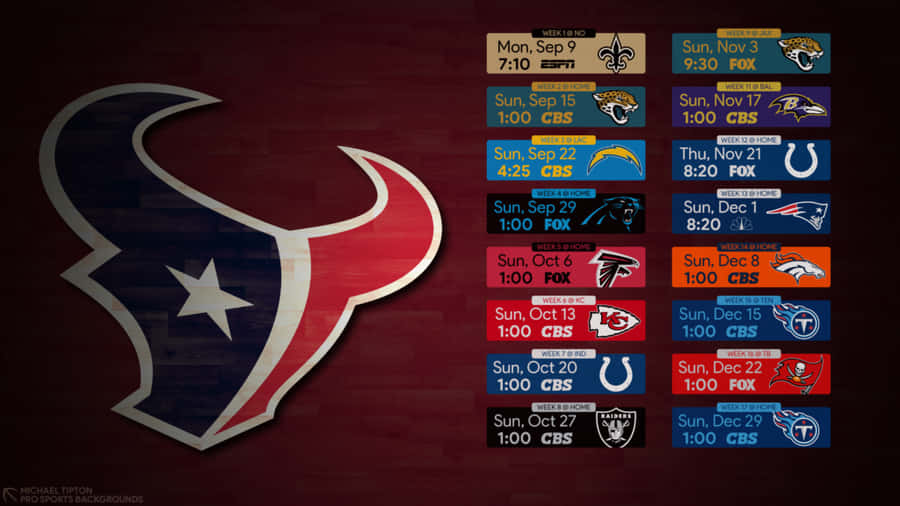 Houston Texans Primary Logo From 2019 Wallpaper
