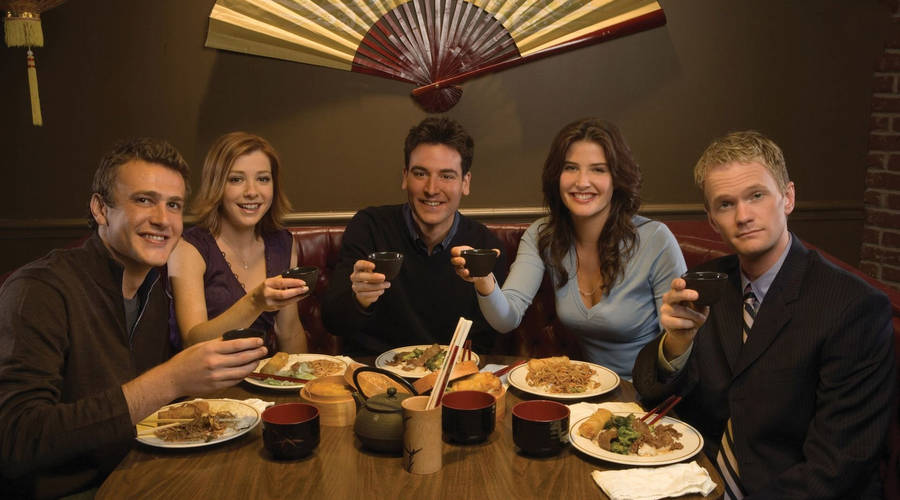 How I Met Your Mother Cast Dining Wallpaper