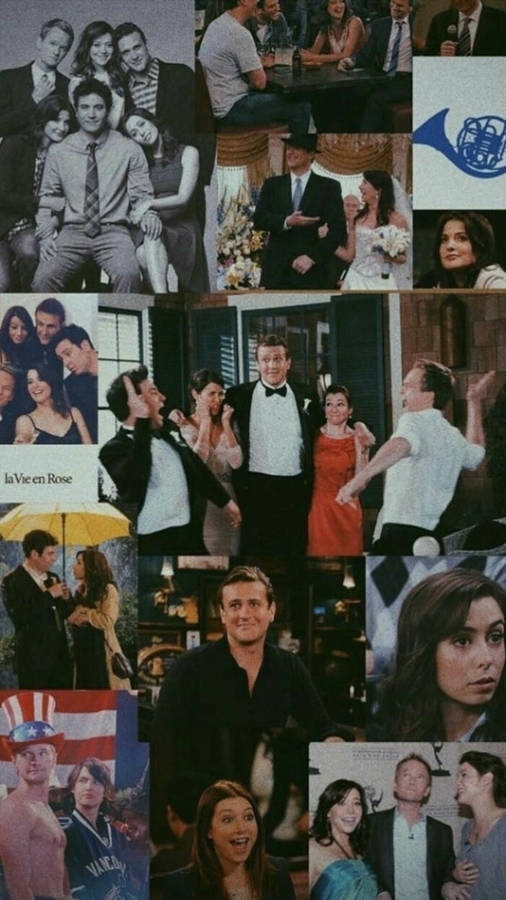 How I Met Your Mother Stills Collage Wallpaper