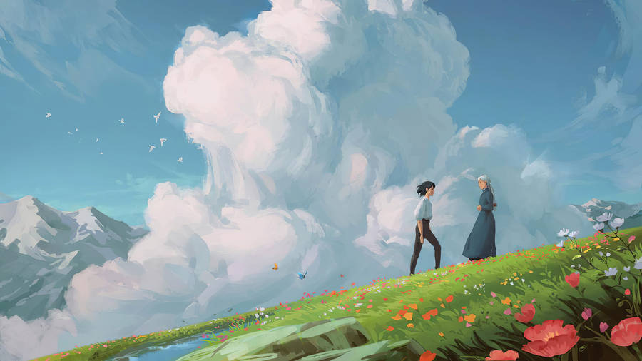 Howl's Moving Castle Flower Pc Wallpaper