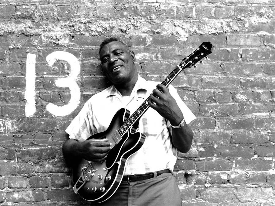 Howlin Wolf Number 13 Brick Wall Photo Wallpaper