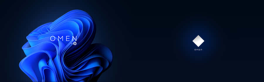 Hp Omen Blue Design Wallpaper