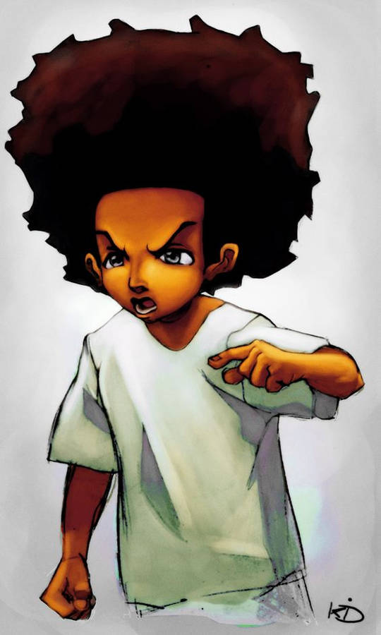 Huey Freeman Afro Hair Wallpaper