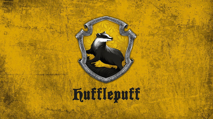 Hufflepuff Yellow Wall Wallpaper