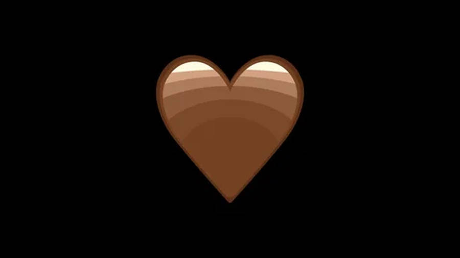 Huge Brown Heart Wallpaper