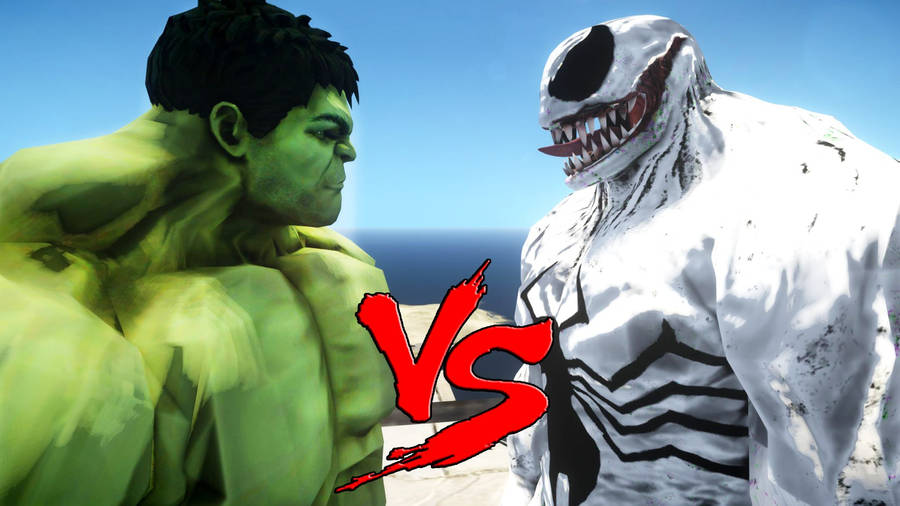 Hulk Anti Venom Face Off Wallpaper