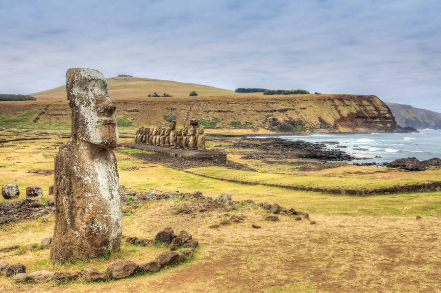 Human Sculpture In Chile Wallpaper