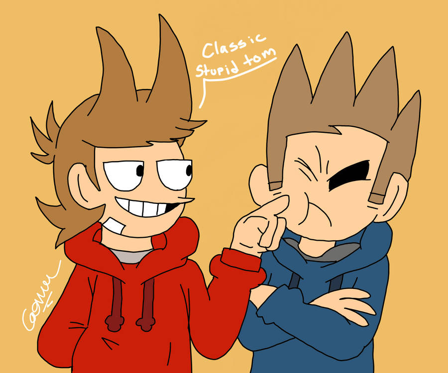 Humorous Illustration Of Eddsworld Casts Wallpaper