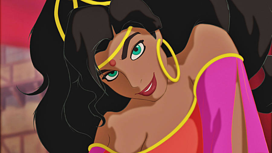 Hunchback Of Notre Dame Esmeralda Closeup Wallpaper