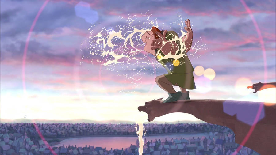 Hunchback Of Notre Dame Splashing Water Wallpaper