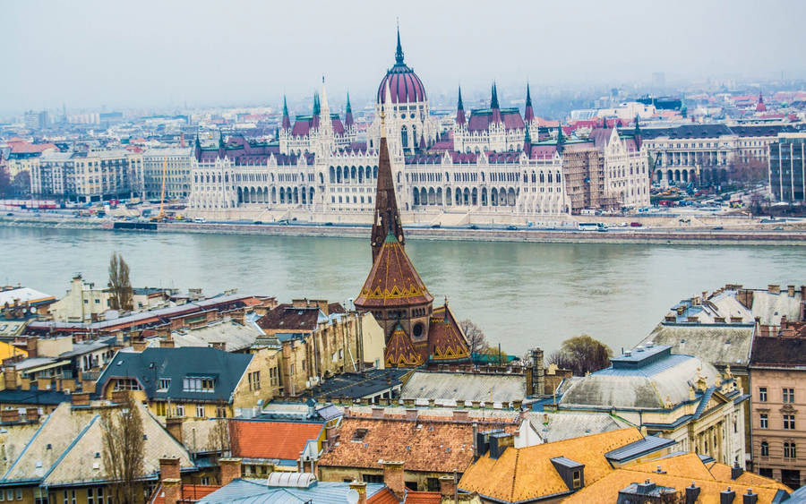 Hungarian Parliament Building Of Hungary Wallpaper