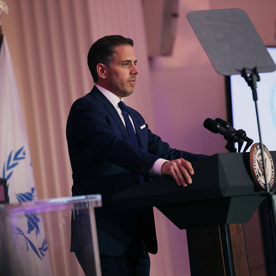 Hunter Biden At The Podium Wallpaper