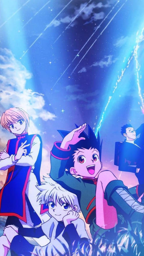 Hunter X Hunter Cast Together Phone Wallpaper