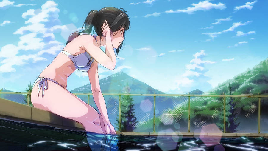 Hyouka Eru Swimsuit Wallpaper