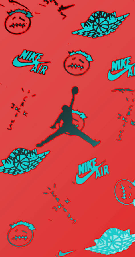 Hype Cactus Jack Nike Air Red Wallpaper