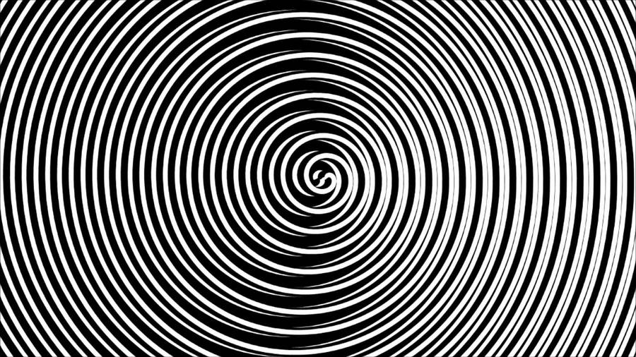 Hypnosis Spiral Metal-like Pattern Wallpaper