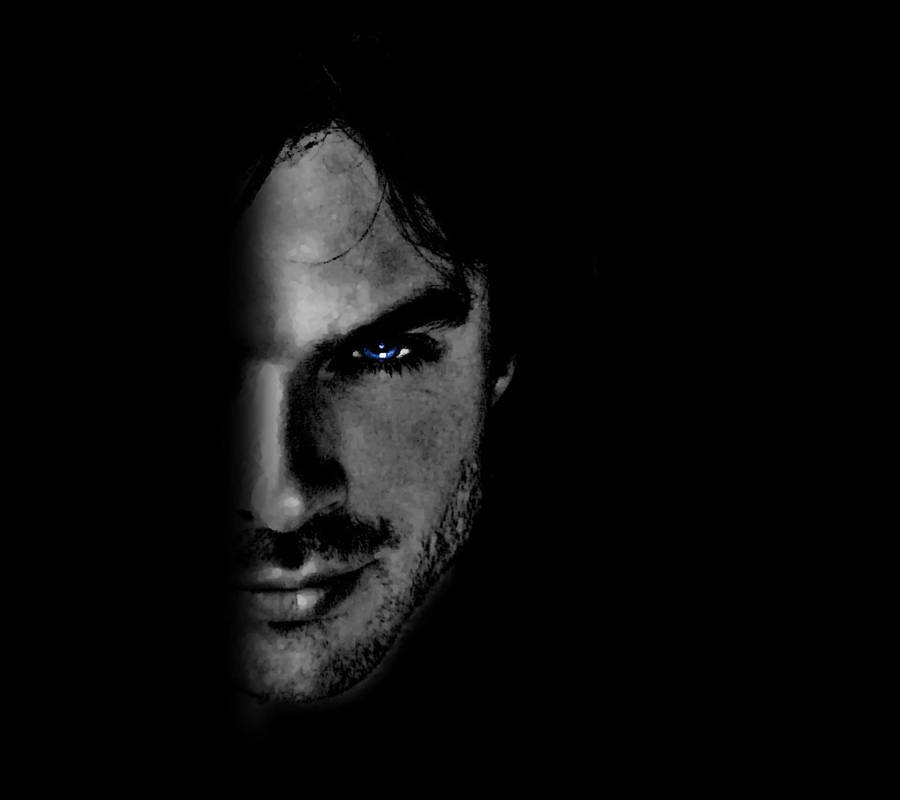 Ian Somerhalder Blue Eye Half Face Wallpaper