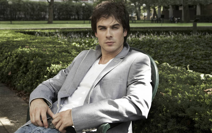 Ian Somerhalder Garden Photoshoot Wallpaper