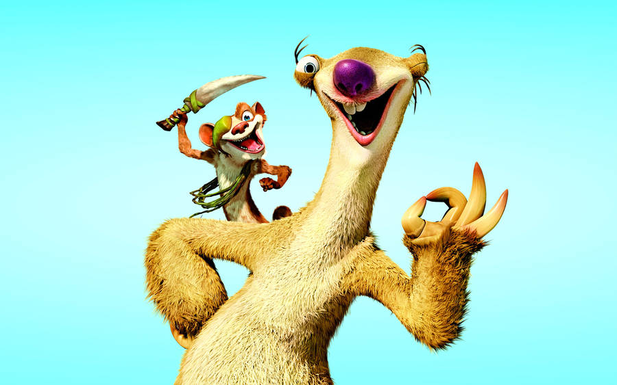 Ice Age Sid Goofy Smile Wallpaper