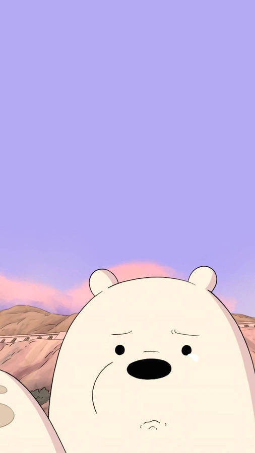 Ice Bear Cartoon Phone Wallpaper