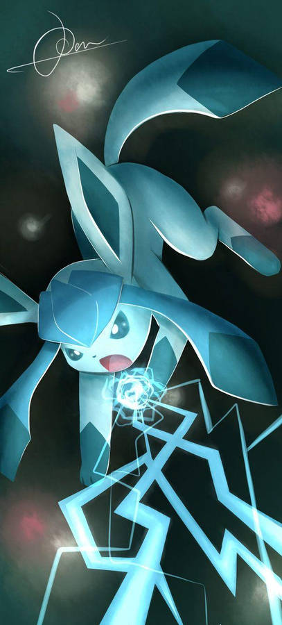 Ice Blast Glaceon Wallpaper