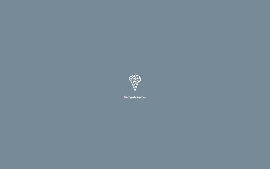 Ice Cream Minimal Aesthetic Desktop Wallpaper