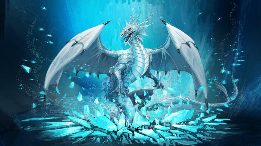 Ice Dragon Artwork Wallpaper