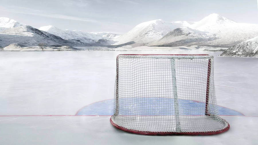 Ice Hockey Goal Background Wallpaper